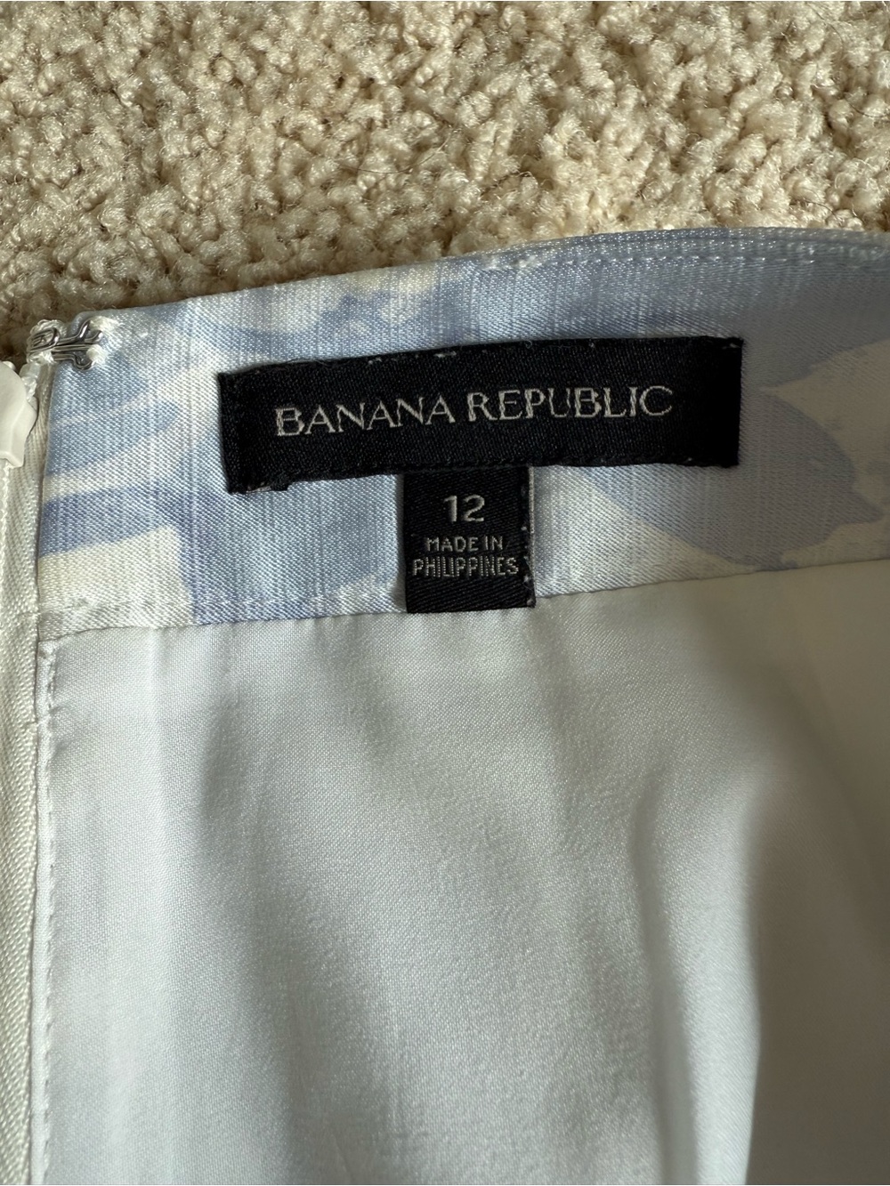 Banana Republic Light Blue Floral Pencil Skirt - Picture 6 of 9